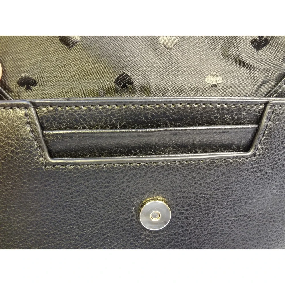 Kate Spade New York Greene Street Karlee Black‎ Leather Crossbody Bag Small Flap